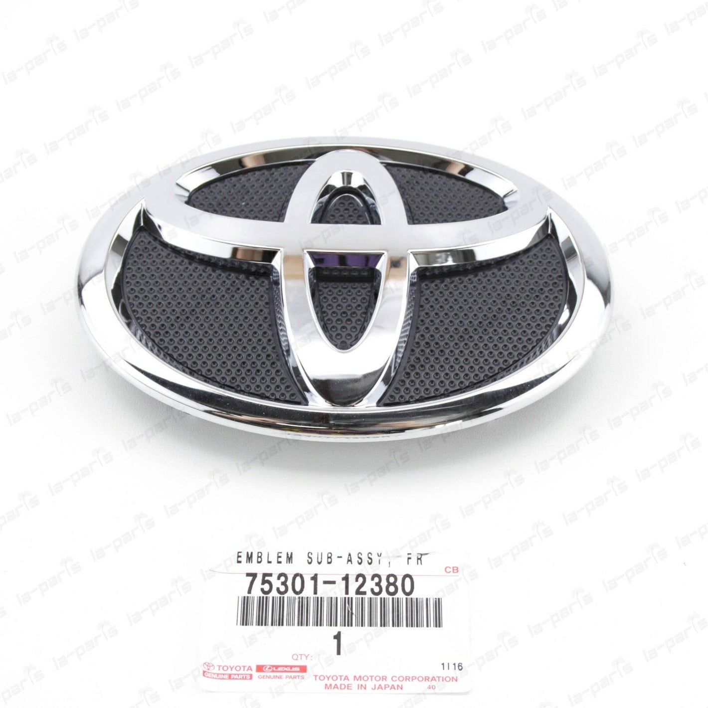 NEW GENUINE TOYOTA 2009-2013 COROLLA FRONT GRILLE BUMPER EMBLEM 75301-12380