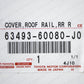 New Genuine Lexus 03-07 LX470 Rear Passenger Roof Rack Cover 63493-60080-J0