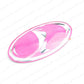 NEW GENUINE SUBARU IMPREZA WRX STI PINK "I" FRONT GRILL EMBLEM 4" X 2" BADGE