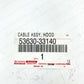 NEW GENUINE TOYOTA  07-11 CAMRY CABLE ASSY, HOOD LOCK CONTROL 53630-33140