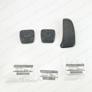 Genuine For Nissan GT-R R32 R33 R34  Accelerator Brake Clutch Pedals Pads Set 3