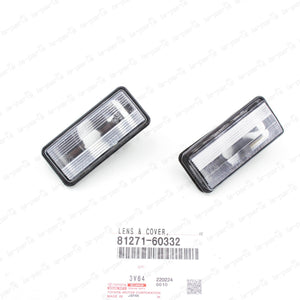 NEW GENUINE TOYOTA LAND CRUISER GX470 LX470  REAR LICENSE PLATE LIGHT LENS 2PCS