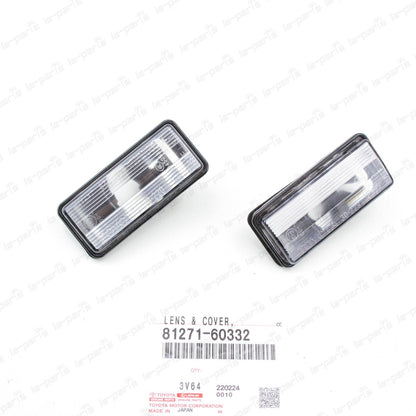 NEW GENUINE TOYOTA LAND CRUISER GX470 LX470  REAR LICENSE PLATE LIGHT LENS 2PCS