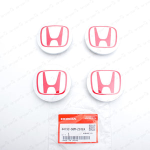 New Genuine JDM OEM Honda Integra Type R Civic SILVER Wheel Center Cap SET of 4