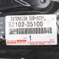 Genuine OEM Toyota Passenger Front Bumper Support Bracket Extension 52102-35100