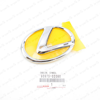 GENUINE 90975-02080 LEXUS 06-15 IS250 IS350 FRONT EMBLEM W/O DISTANCE SENSOR