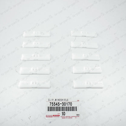 NEW GENUINE FOR LEXUS IS250 IS350 2014-2018 WINDSHIELD SIDE MOULDING CLIPS SET