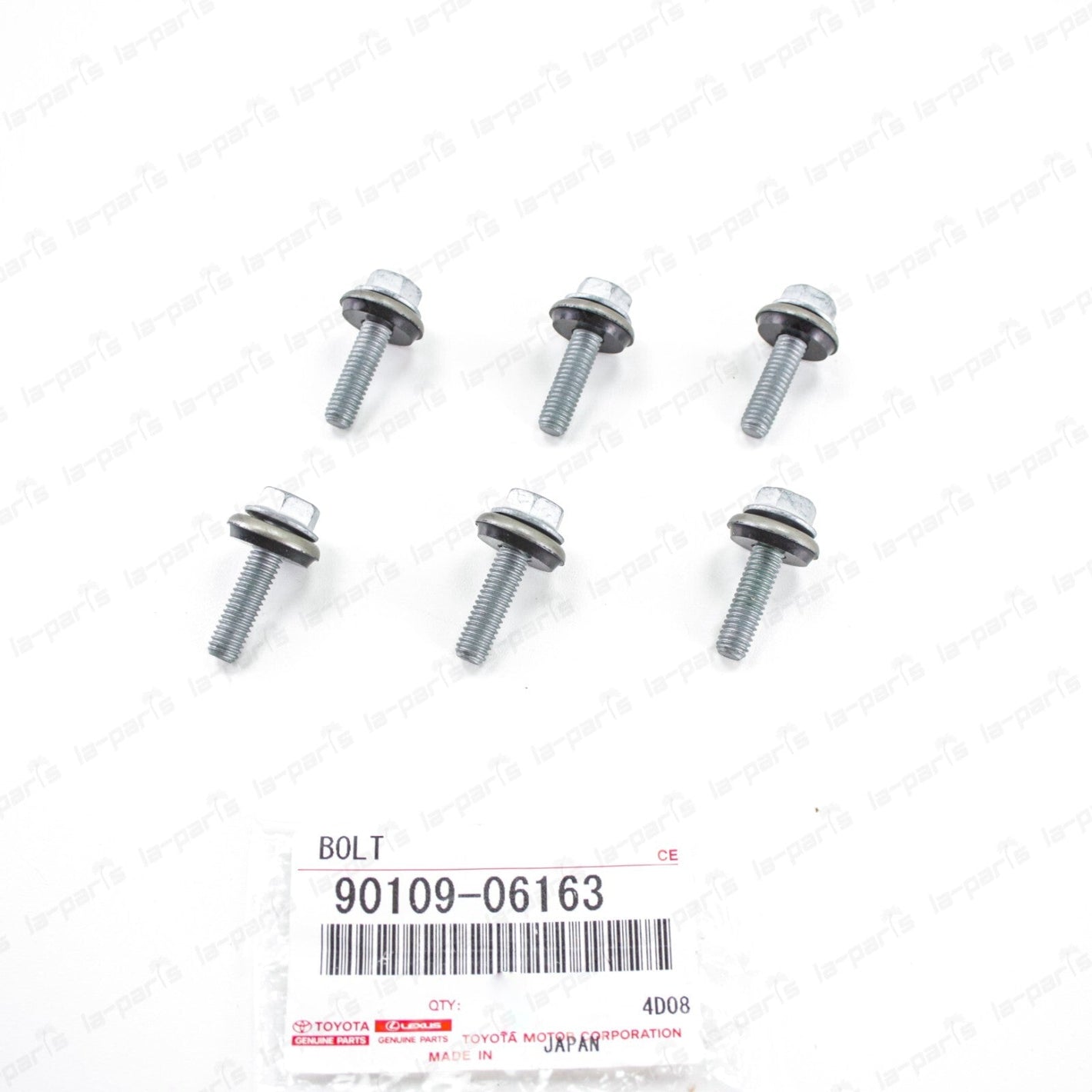 Genuine Toyota 8 Cyl 4.7L 2UZFE Cylinder Head Cover Bolt 90109-06163 SET of 6