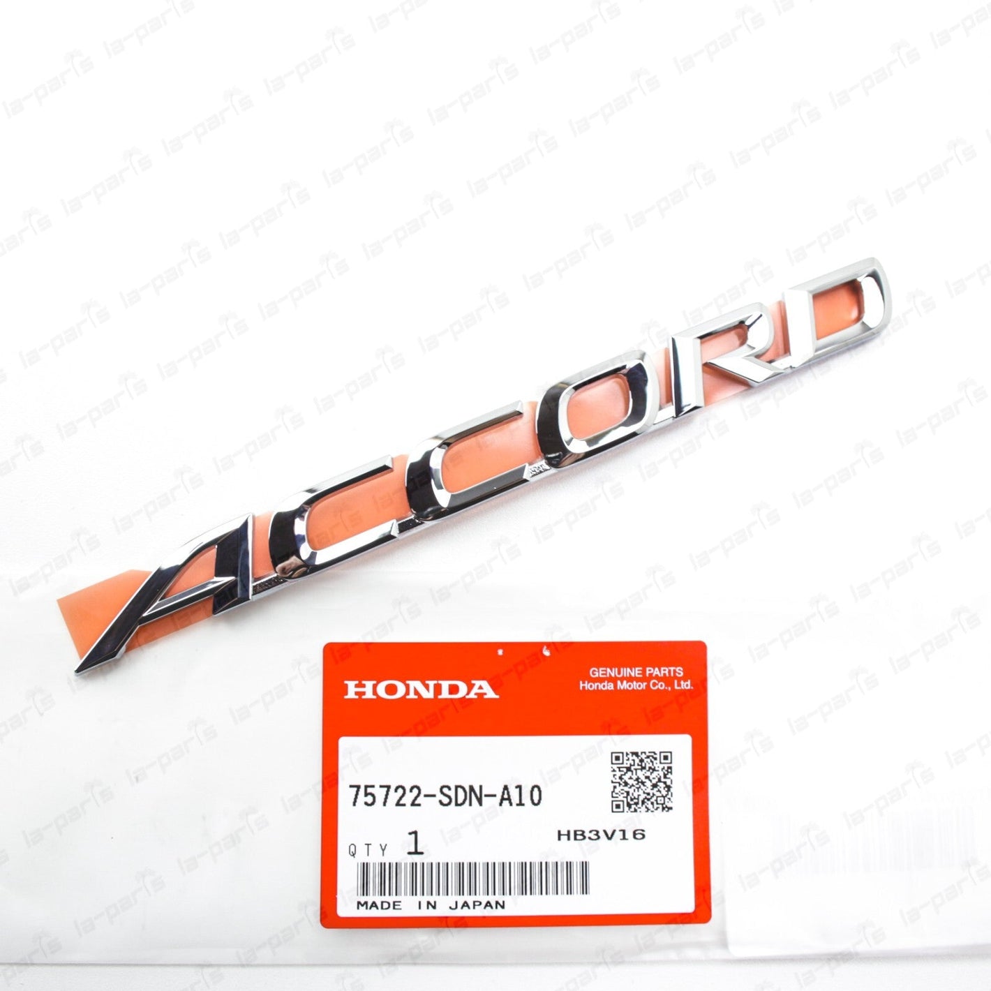 New Genuine OEM Honda 06-07 Accord Coupe V6 Rear Nameplate Emblem 75722-SDN-A10
