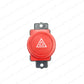 Genuine OEM Acura 02-06 RSX Type-S Edm CTR EP3 Red Hazard Switch 35510-S6A-J01
