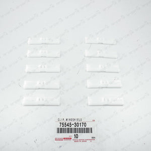 NEW GENUINE FOR LEXUS IS250 IS350 2014-2018 WINDSHIELD SIDE MOULDING CLIPS SET