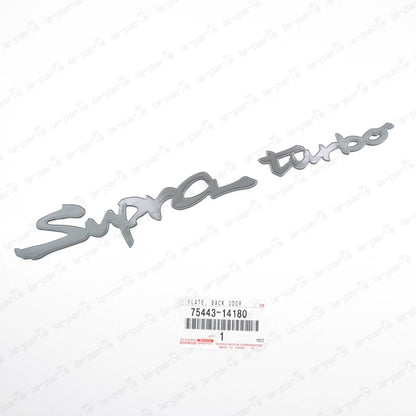New Genuiine for Toyota 93-98 Supra Rear Emblem Badge "Supra turbo"  75443-14180