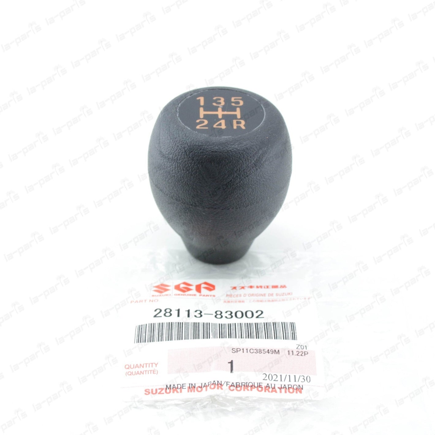 GENUINE SUZUKI 1986-1988 SAMURAI JIMNY SHIFT KNOB 12MM BLACK 5 SPEED 28113-83002