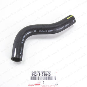 Genuine Toyota Supra JZA80 MK4 Power Steering Reservoir to Pump Hose 44348-24040
