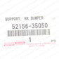 NEW GENUINE TOYOTA 10-21 4RUNNER DRIVER REAR BUMPER SIDE RETAINER 52156-35050
