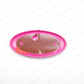 NEW GENUINE SUBARU IMPREZA WRX STI PINK "I" FRONT GRILL EMBLEM 4" X 2" BADGE