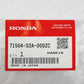GENUINE HONDA 00-03 S2000 AP1 GRAND PRIX WHITE NH565 REAR TOWING HOOK COVER