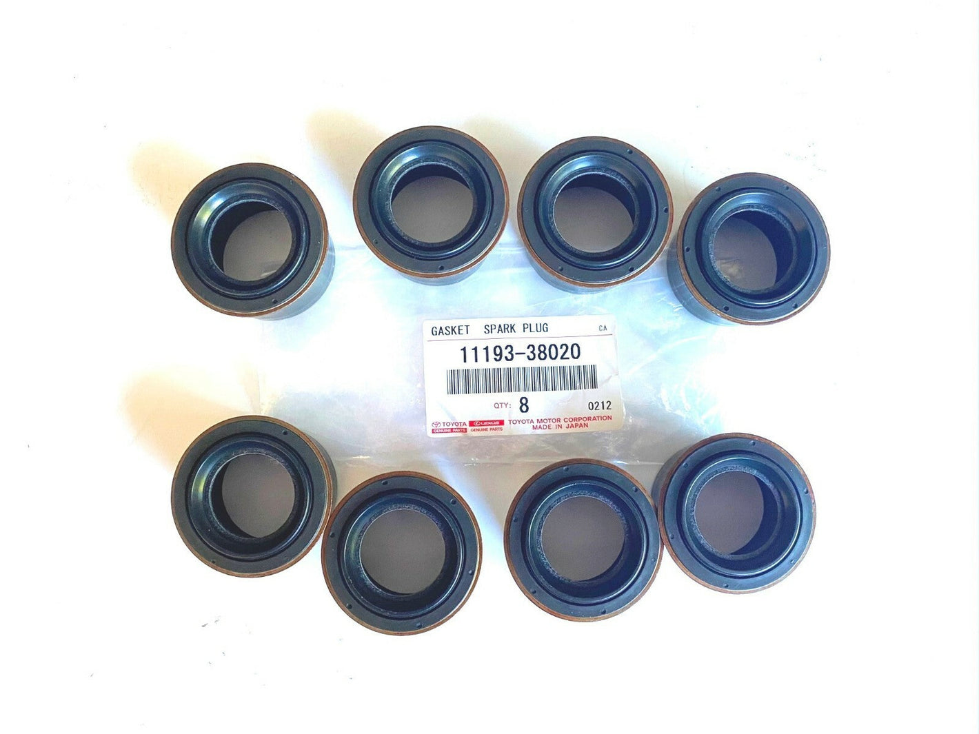 GENUINE FOR LEXUS GS350/430 LS600h/460 SPARK PLUG TUBE SEALS SET OF 8 1119338020
