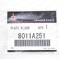 Genuine Mitsubishi Lancer EVO CT9A Carbon Floor Console Panel Emblem 8011A251