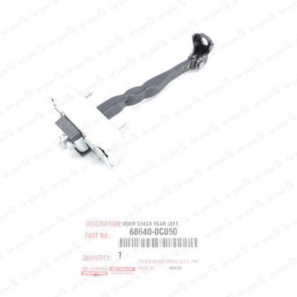 NEW GENUINE TOYOTA 08-21 TUNDRA SEQUOIA LEFT REAR DOOR CHECK 68640-0C050