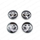 GENUINE TOYOTA 13-16 GT86 86 ZN6 SCION FRS BLACK CENTER WHEEL CAPS JDM SET OF 4