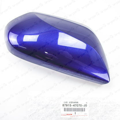 Genuine Toyota 16-21 Prius Passenger Mirror Cover Dark Blue 8W7 87915-47070-J0