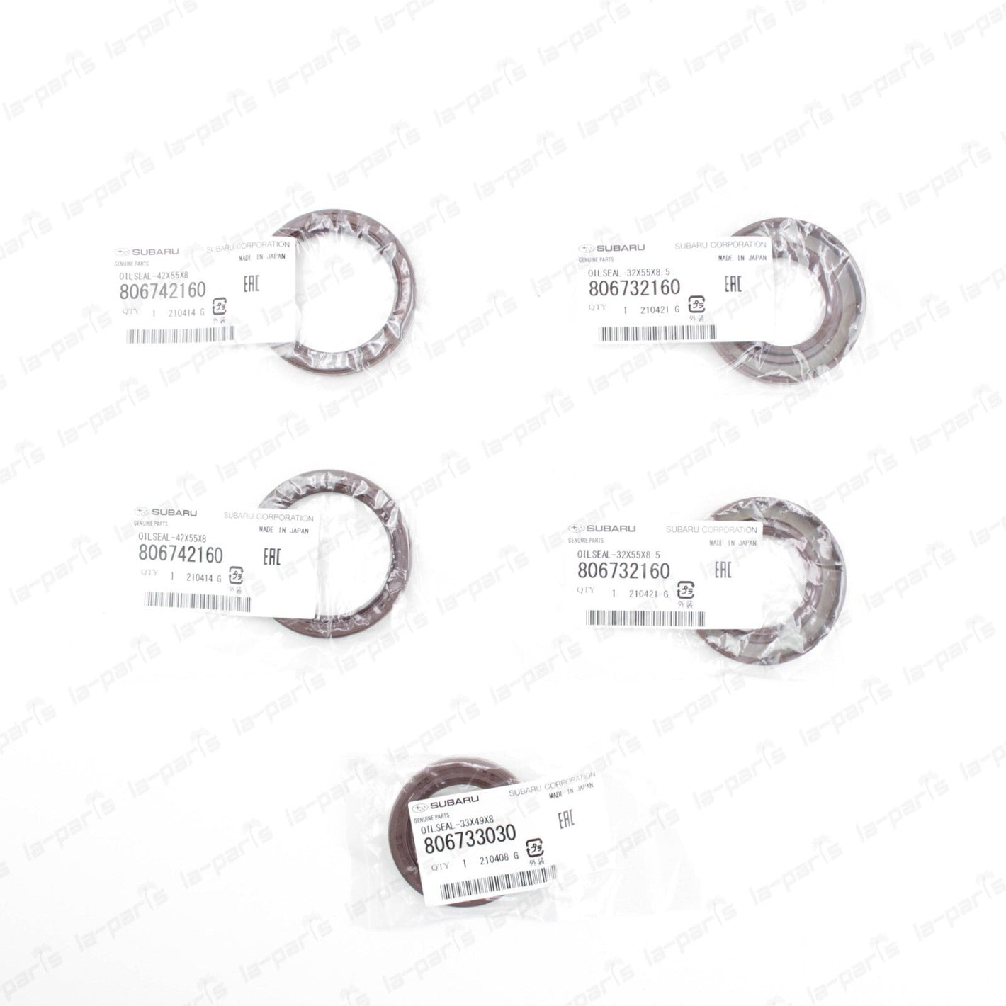Genuine Subaru Cam & Crank Oil Seal Kit Impreza Forester Outback STi WRX GT new