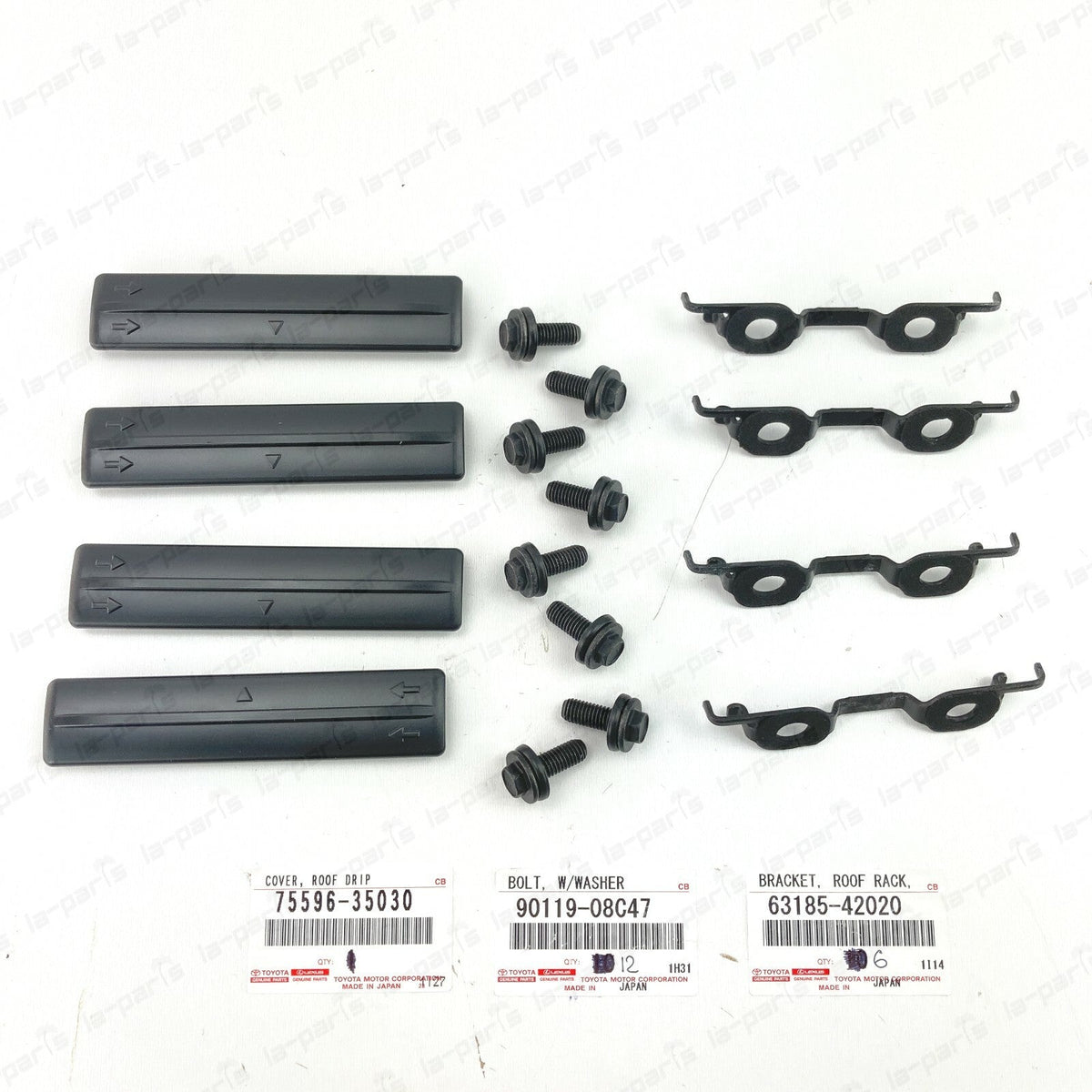 NEW GENUINE TOYOTA 04-18 4RUNNER 06-17 RAV4  ROOF RACK REMOVAL KIT W/ COVERS