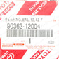 New Genuine Toyota Altezza SXE10 3SGE BEAMS  Input Shaft Bearing 90363-12004