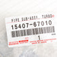 New Genuine Toyota 1KZ-TE Diesel Turbo Oil Pipe 15407-67010