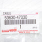 New Genuine OEM Toyota 04-09 Prius Hood Lock Control Release Cable 53630-47030