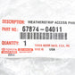 New Genuine Toyota 05-23 Tacoma Rear Driver Door Weatherstrip Seal 67874-04011