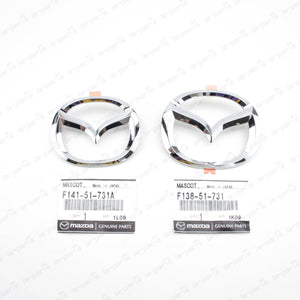 NEW GENUINE MAZDA RX-7 FD3S FRONT & REAR BADGE EMBLEM SET JDM SPIRIT R