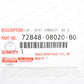 New Genuine OEM Toyota 11-15 Sienna Seats Armrest Cap No.1 72848-08020-B0