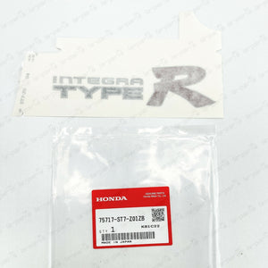 NEW GENUINE HONDA  ACURA 94-01 INTEGRA DC2 REAR TYPE-R DECAL SILVER OUTLINE