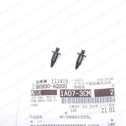 New Genuine Nissan Infiniti Rear Mudguard Clip 90990-AQ000 Qty:2