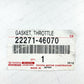 NEW GENUINE TOYOTA LEXUS SUPRA IS/GS/SC THROTTLE BODY MOUNT GASKET 22271-46070
