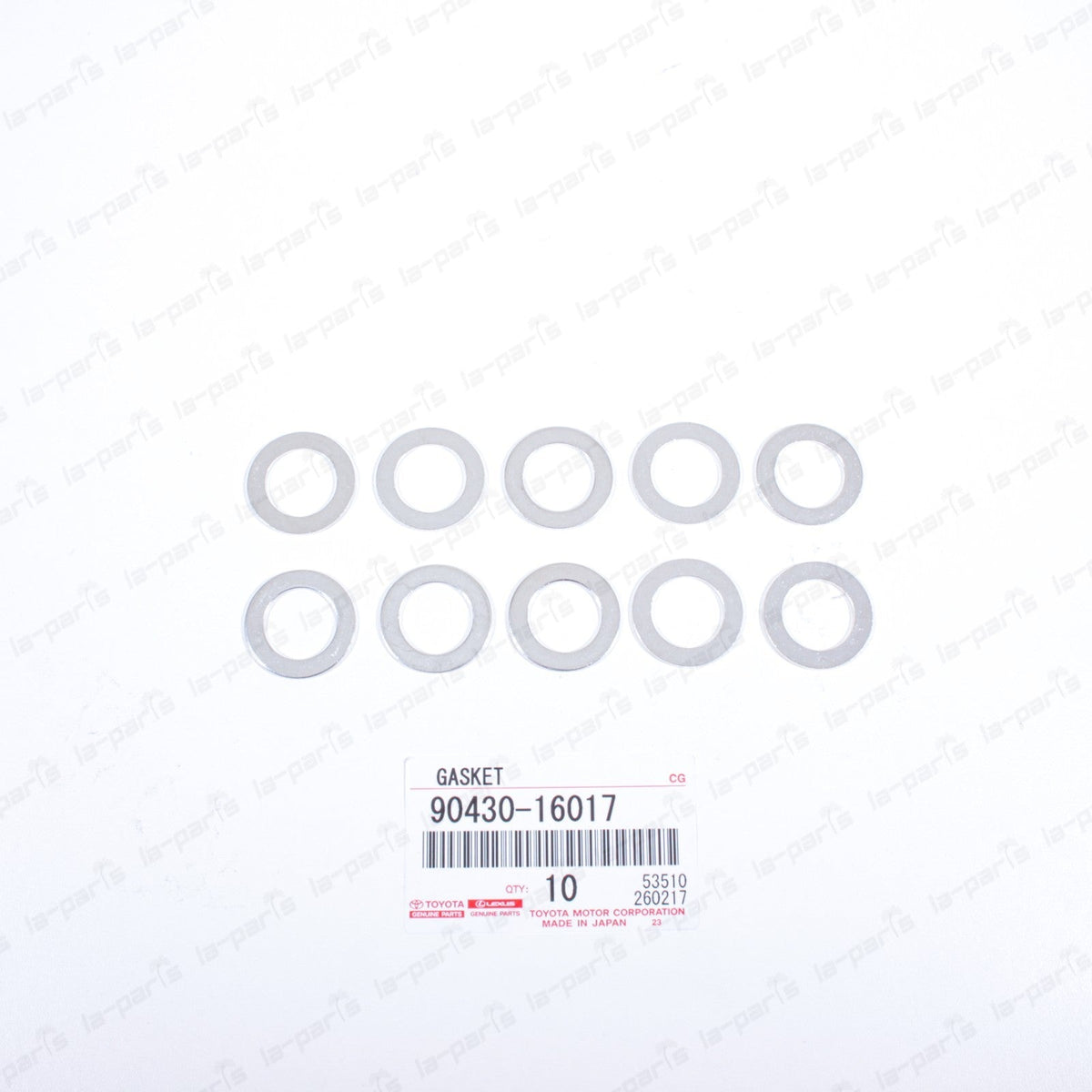 New Genuine OEM Toyota 07-18 Engine Oil Cooler Line Gasket 90430-16017 Qty 10