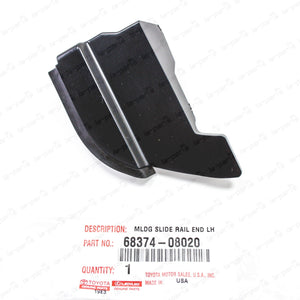 Genuine Toyota 11-20 Sienna Driver Side Sliding Door Track Bracket 68374-08020