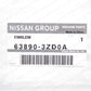NEW GENUINE INFINITI 14-20 QX56 QX80 5.6 FRONT FENDER SIDE EMBLEM 63890-3ZD0A