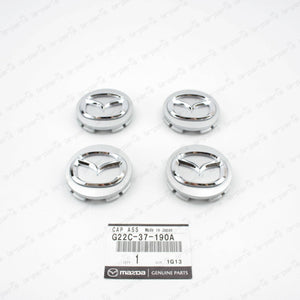 SET OF 4 NEW GENUINE MAZDA CENTER  WHEEL CAP G22C-37-190A