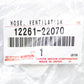 New Genuine Toyota 2004-2008 Corolla Matrix  1ZZFE Ventilation Hose 12261-22070