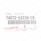 GENUINE TOYOTA 12-14 YARIS REAR DOOR ARMREST PANEL DRIVER SIDE 74272-52220-C0