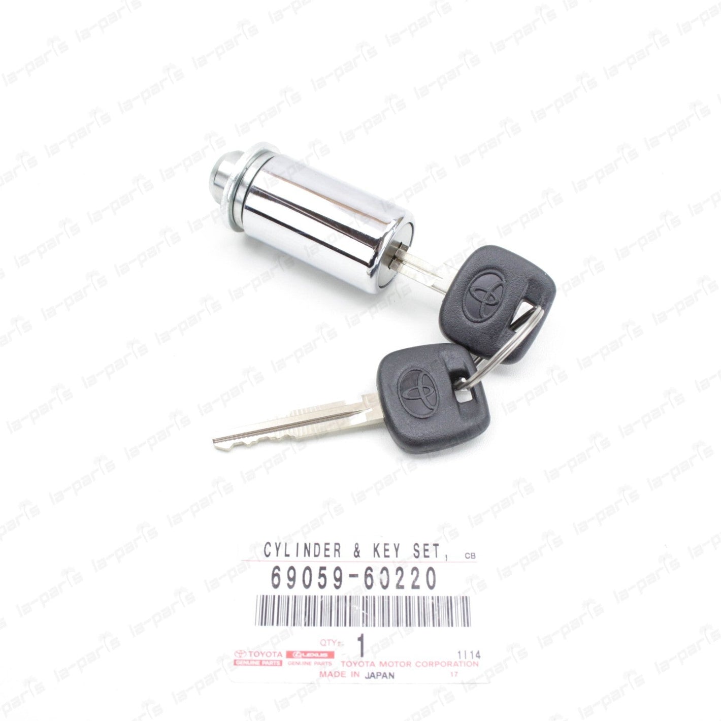 NEW GENUINE TOYOTA FJ CRUISER CYLINDER & KEY SET SPARE WHEEL LOCK 69059-60220