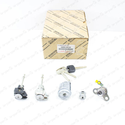 New Genuine Toyota 2005-2011 HILUX Lock Cylinder Set 69005-0K340