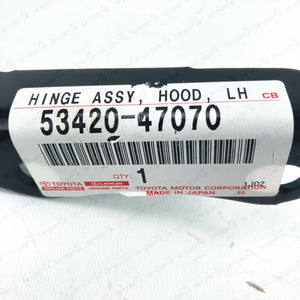 NEW GENUINE TOYOTA 2010-2015 PRIUS LEFT DRIVER SIDE HOOD HINGE 53420-47070 OEM