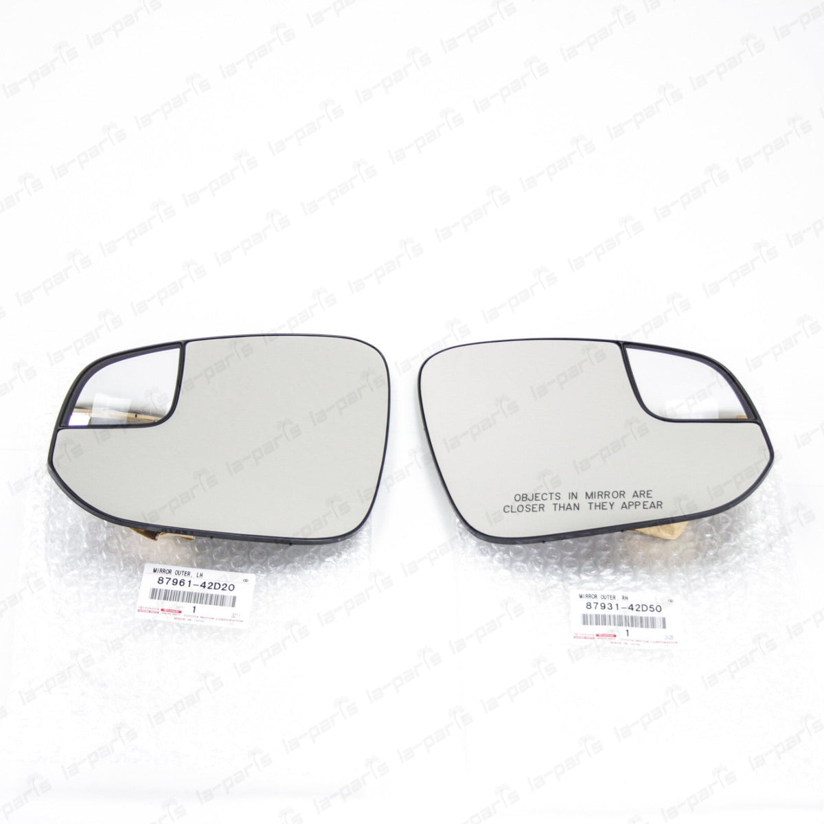 New Genuine Toyota 2016-2018 RAV4 Heated Left & Right Side View Mirror Glass Set