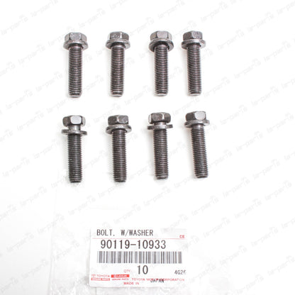 Genuine Toyota 01-04 4Runner Tacoma Lower Ball Joint Bolts 90119-10933 Set of 8