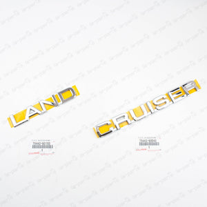 NEW GENUINE FOR TOYOTA  LAND CRUISER J100 98-03 REAR EMBLEMS BADGE SET