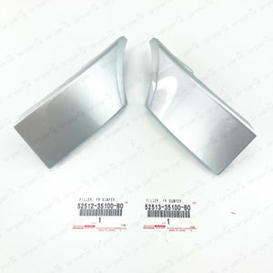 NEW GENUINE TOYOTA 2007-2014 FJ CRUISER  SILVER FRONT BUMPER FILLER RH & LH